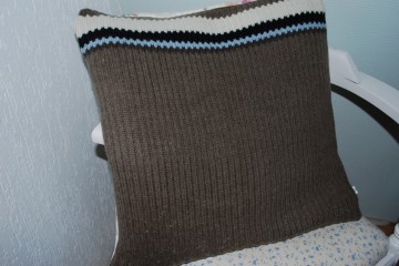 Gebreide kussenhoes