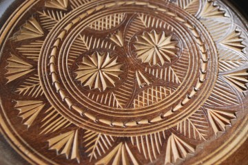 Houten schaal schaaltje kapstok 004