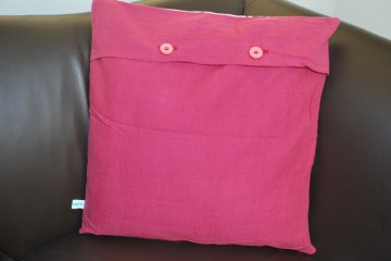 Donkerrode kussenhoes