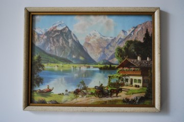 Prent met oude lijst