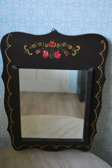 Poef voetenbankje spiegel 016